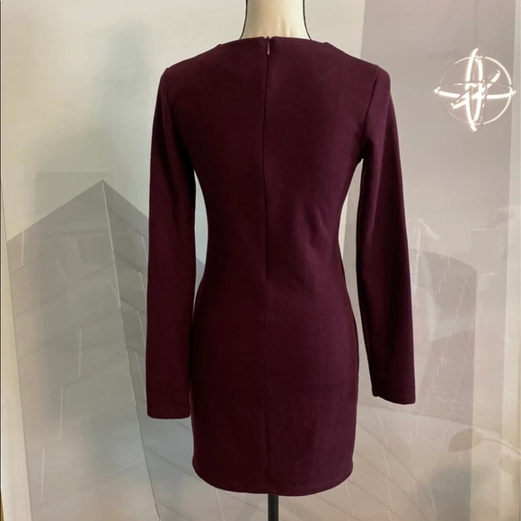 Zara burgundy knit dress - Picture 2 of 5